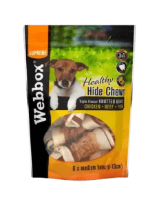 Webbox Healthy Hide Chew Triple Flavour Dog Treats