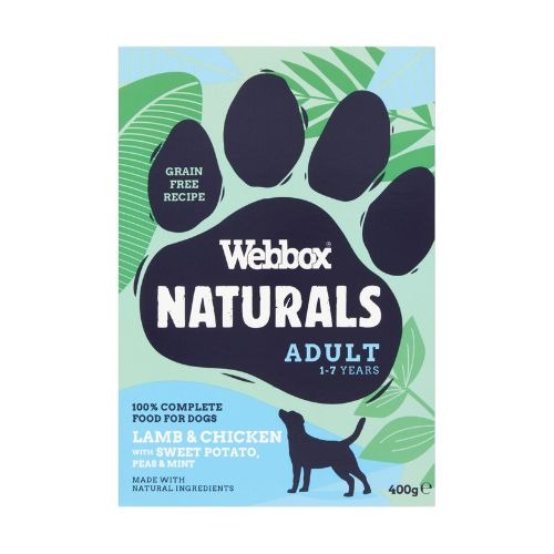 Webbox Naturals Adult Lamb and Chicken with Sweet Potato, Peas and Mint Wet Dog Food