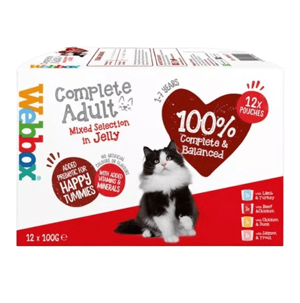 Webbox Mixed Selection Wet Cat Food in Jelly