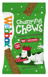 Webbox Festive Chomping Chews Turkey with Cranberry