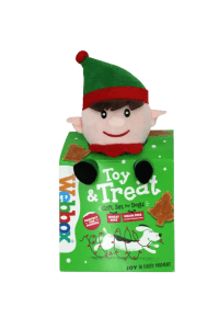 Webbox Christmas Eve Plush Toy & Treat Gift Set For Dogs